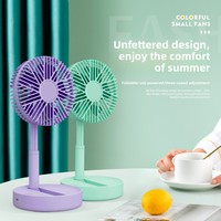 Mini ventilateur de table pliable USB rechargeable à 3 vitesses, portable, mignon, relaxant, idéal comme cadeau