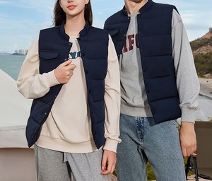 <span class=keywords><strong>Chaleco</strong></span> <span class=keywords><strong>Acolchado</strong></span> Grueso Personalizado, Uniforme de <span class=keywords><strong>Trabajo</strong></span> de Invierno con Bolsillo en el Pecho, Chaqueta sin Mangas Térmica y Cortavientos para Deportes al Aire Libre - Product Image 5
