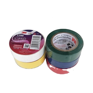 <span class=keywords><strong>Pour</strong></span> 3M 1500 <span class=keywords><strong>Ruban</strong></span> électrique d'isolation en PVC 18mm adhésif en caoutchouc simple face longueur 10m <span class=keywords><strong>pour</strong></span> applications intérieures et extérieures - Product Image 1