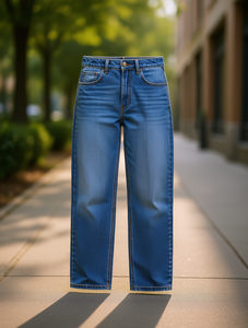 Jeans de Pierna Recta Mango, Cintura Media, Lavado Claro, Corte Regular, Largura Completa, Estilo Casual de Primavera para Mujer - Product Image 2