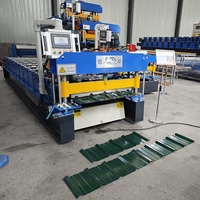 Petit pain trapézoïdal de feuille de toiture de l'acier 840 IBR de couleur à grande vitesse formant la machine pour le Cameroun