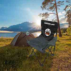 Custom Branded Beach Fishing Chair Folding Beach Chairs Outdoor Folding Camping Chair - Product Image 1