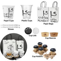 Gobelets à café jetables en papier kraft à double paroi de 8 oz avec logo personnalisé, revêtement PE, recyclables et compostables, couvercle à estampage à chaud