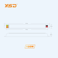 Alimentation électrique à découpage LED ultra-mince et fine, DC12V 24V 48V 5A 8.3A 10A, transformateurs d'éclairage 100W AC100-264V, pour bandes LED