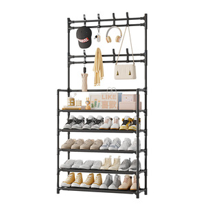 <span class=keywords><strong>Zapatero</strong></span> <span class=keywords><strong>Modular</strong></span> de Metal con Ganchos para Almacenamiento en la Entrada, <span class=keywords><strong>Zapatero</strong></span> de Metal - Product Image 1