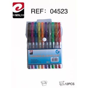MNJ Gel Pen Set 12 Colors Assorted For Writing And Drawing - Product Image 3