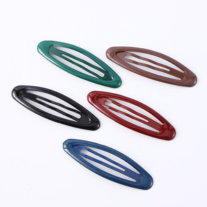 Pince à cheveux ovale 12 cm en métal, pince BB pour usage quotidien, unisexe - Product Image 1