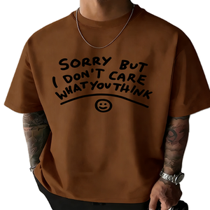 Mi dispiace ma non mi interessa - T-shirt con citazione sarcastica, slogan divertente e grafica accattivante - Product Image 2