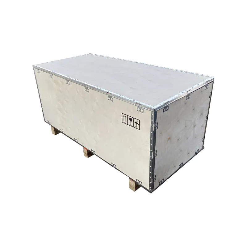 Scatola di legno pieghevole personalizzata per l'esportazione scatola di compensato senza unghie spedizione di carico marittimo scatola di compensato pieghevole