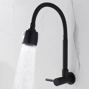 Grifo de Cocina Moderno de Agua Fría, de un Solo Orificio, con Cabezal de Pulverización Multifunción, Color Negro, Superventas en el Medio Oriente - Product Image 3