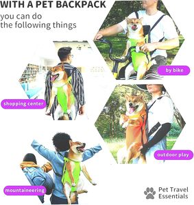 Sangle pliable réglable personnalisable pour animaux de compagnie accessoires de sac à dos avant sac de voyage pour animaux de compagnie chat et chien - Product Image 2