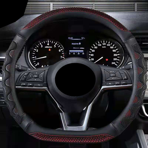   Housse de <span class=keywords><strong>volant</strong></span> de <span class=keywords><strong>voiture</strong></span> en cuir PU sport en forme de O/D pour Nissan Rogue/x-trail/kicks/rogue - Product Image 2