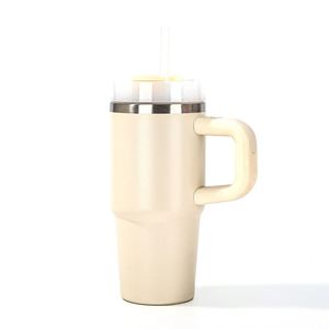 <b>Kids</b> Stainless Steel 14oz Insulated Beverage Cup with Straw Lid Handle Vacuum Travel Tumbler - Product Image 1