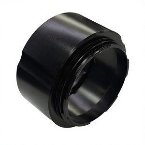Carcasa de Lente de Cámara de Aluminio Anodizado Negro Personalizada, Mecanizada por CNC de 5 Ejes - Product Image 3