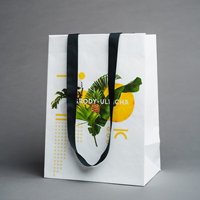 Bolsas de Compra de Papel de Arte de Lujo al por Mayor con Impresión de Logotipo Personalizado, Reciclables para Empaque de Ropa y Zapatos