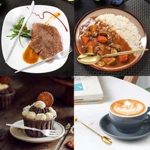 Nuevo Juego de Cubiertos de Acero Inoxidable 410 con Mango Puntiagudo y Martillado para Bodas - Product Image 5