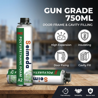 Espuma de Poliuretano Profesional de Grado Industrial, 750 ml, Sellador Aislante de Alta Expansión para Fijación de Marcos de Puertas y Relleno de Cavidades de Construcción