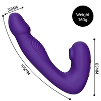 Vibradores de Silicona Realistas 3 en 1 para Mujeres, 6 Modos de Lamido de Lengua, 10 Modos de Vibración, 8 Modos de Estimulación del Punto G, Juguetes Sexuales para Adultos para Mujeres