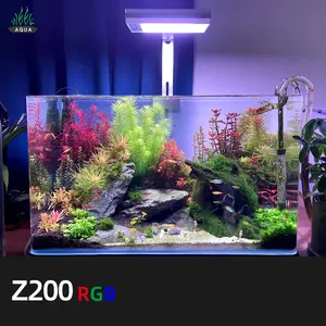 周AQUA Z200 RGB 70w全光谱DIY暗淡植物生长水族馆花园灯鱼缸灯发光二极管水族馆