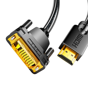 สายเคเบิลอะแดปเตอร์ HDMI เป็น DVI สายแปลงแบบสองทิศทางสำหรับแล็ปท็อปกราฟิกการ์ดจอภาพคอมพิวเตอร์จอแสดงผลหน้าจอสัญญาณวิดีโอ HD - Product Image 5