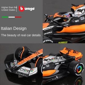 Modèle de voiture en alliage McLaren MCL60 à l'échelle 1:43, simulation de course F1 <span class=keywords><strong>2023</strong></span>, cadeau en métal moulé sous pression avec emballage en boîte colorée - Product Image 2