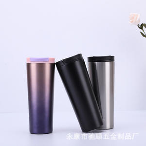 Vente en gros Tasses à double paroi Tasses à <span class=keywords><strong>café</strong></span> en acier inoxydable scellées isolées sous vide <span class=keywords><strong>Thermo</strong></span> Tumbler Tasse à vin personnalisée avec couvercle 480ML - Product Image 6