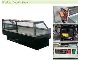 Vitrine réfrigérée pour <span class=keywords><strong>boucherie</strong></span>, vente chaude, avec tiroirs de rangement inférieurs - Product Image 6