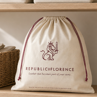Sacs à chaussures en toile de coton mousseline blanche avec cordon de serrage, logo personnalisé, prix d'usine, sacs filtrants anti-poussière en tissu personnalisés pour chaussures