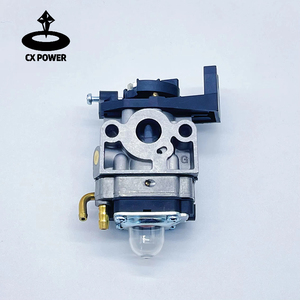 47.9 49CC อลูมิเนียมอัลลอยด์สีเงินสีขาวคาร์บูเรเตอร์อัสซี่สำหรับ 1.2 1.47KW 142F <span class=keywords><strong>GX50</strong></span> 4 จังหวะเครื่องตัดหญ้าเบนซินอะไหล่ - Product Image 2