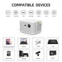 Proyector de Video Multimedia WOWOTO 1650 ANSI Lúmenes HD 4K Android Home Theater con Resolución LED 1920*1080