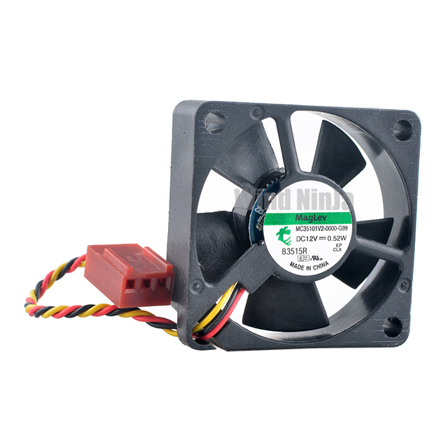 MC35101V2-0000-G99 3.5cm 35mm Fan 35x35x10mm DC12V 0.52W 3pin Quiet Micro Cooling Fan for Chassis CPU