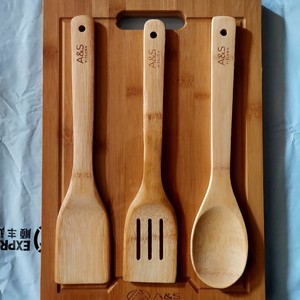 Bamboo Cutting Board Rectangle With Handle For Kitchen Chopping <b>Blocks</b> - Product Image 2
