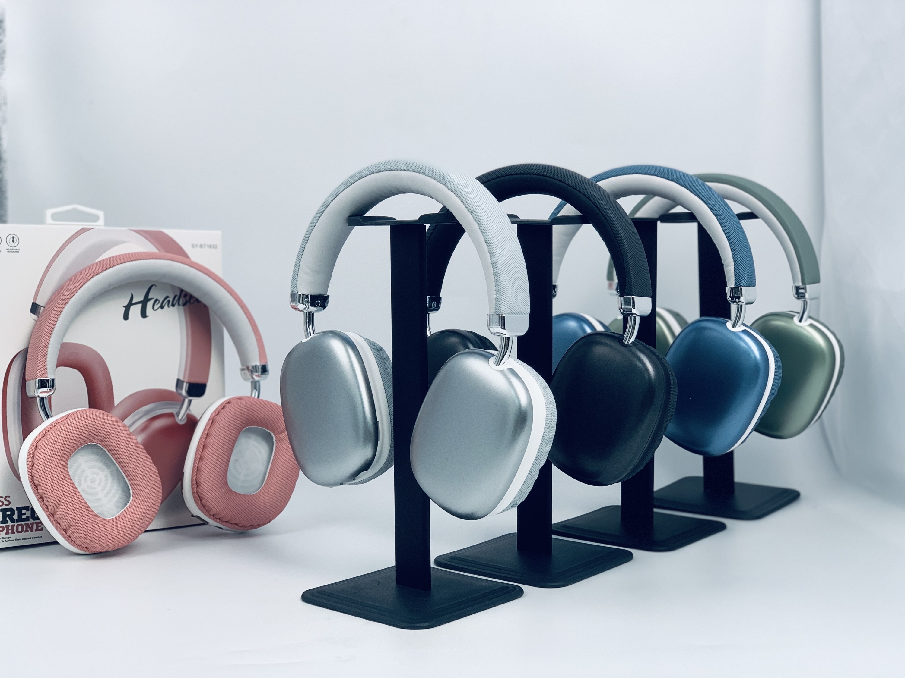 SY-BT1632 Cuffie Bluetooth HiFi Gaming – Microfono, Supporto TF E AUX, Autonomia 44 Ore, Verde