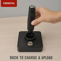 VSDIGITAL Guard Tour Downloader 120x120x39mm 160g ABS Adaptateur secteur DC RJ45 TCP/IP Ethernet WiFi Stockage de 120 000 enregistrements