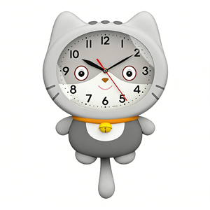 <span class=keywords><strong>Orologio</strong></span> da Parete a Forma di <span class=keywords><strong>Gatto</strong></span> Cartoon, Design Minimalista <span class=keywords><strong>con</strong></span> Coda Oscillante, per Ufficio, Casa, Decorazione, Uso Bambini - Product Image 3