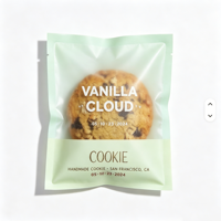 Sachets d'emballage personnalisés en plastique dépoli pour macarons, beignets, biscuits et pâtisseries individuelles, thermoscellables pour boulangerie