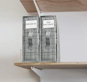 Pliable Tissu Placard Organisateur Fenêtre Étiquette Literie Dossier Boîte <span class=keywords><strong>De</strong></span> <span class=keywords><strong>Rangement</strong></span> Conteneur Couverture <span class=keywords><strong>Housse</strong></span> <span class=keywords><strong>De</strong></span> <span class=keywords><strong>Couette</strong></span> Ensemble Drap <span class=keywords><strong>De</strong></span> Lit Ensemble - Product Image 6