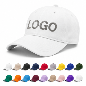 หมวกกอล์ฟคุณภาพสูง 6 แผง ผ้าฝ้ายสีขาวเรียบ ไม่มีโครง ปักโลโก้ได้ตามต้องการ สำหรับผู้ชาย - Product Image 1
