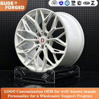 Jantes forgées GUDE EZW Hyper Silver 6061-T6 19-22 pouces 5x112 5x120 5x130 en alliage personnalisé pour BMW M8 Audi RS6 Porsche 911CustomWheel