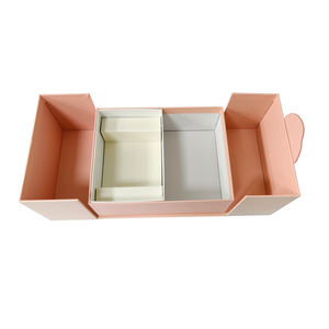 Boîte cadeau de luxe haut de gamme personnalisée avec fermeture magnétique en carton à double porte pour cosmétiques, bijoux, parfums - Product Image 5