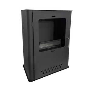 LUISA L50xD30xH68 Poêle moderne autoportant au bioéthanol Cheminée à bois pour installation dans le salon - Product Image 3