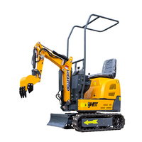 Mini-excavatrice de 600 kg avec chenilles en caoutchouc, mini-excavatrice de 0,6 tonne avec godet gratuit, certificat CE