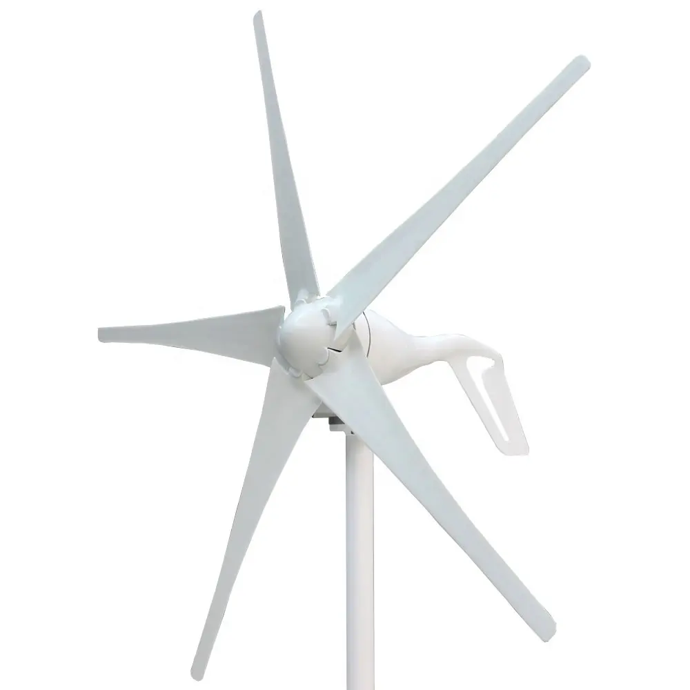 Turbina eólica, molino de viento, generador de viento con placa de brida libre