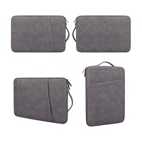 Tas pelindung lengan Laptop Pu tas jinjing Notebook Ultrabook untuk MacBook Pro 16 "2025 14" 15 "15.6" Dell HP Acer