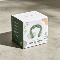 Boîte cadeau personnalisée en carton ondulé blanc imprimé offset de qualité supérieure pour masseur de cou, expédition rapide en 72h, carton recyclable et étanche