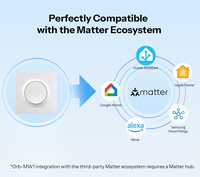 SONOFF MINIR4M-E Matter WiFi Smart Wall Switch Kontrol Aplikasi, Kontrol Suara, Google Home, Alexa, Cocok untuk Rumah