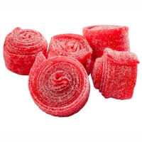 Blue Raspberry Smaak Zoethout Zure Riem Gummy Snoep In Bulk