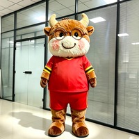 Mascotte de fête personnalisée pour adultes, motif vache, pour spectacle de danse, Noël et festivals - Mascot Factory