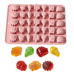 Molde de silicona para chocolate de la serie New Ideas Casual, molde para hornear a mano, para dulces al vapor, apto para alimentos, seguro para horno, reutilizable, Bakewa - Product Image 1
