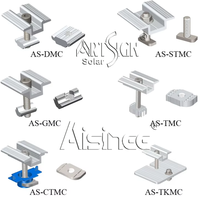 Supports de montage solaire ARTSIGN en aluminium pour système solaire résidentiel et commercial, montage au sol ou sur toit